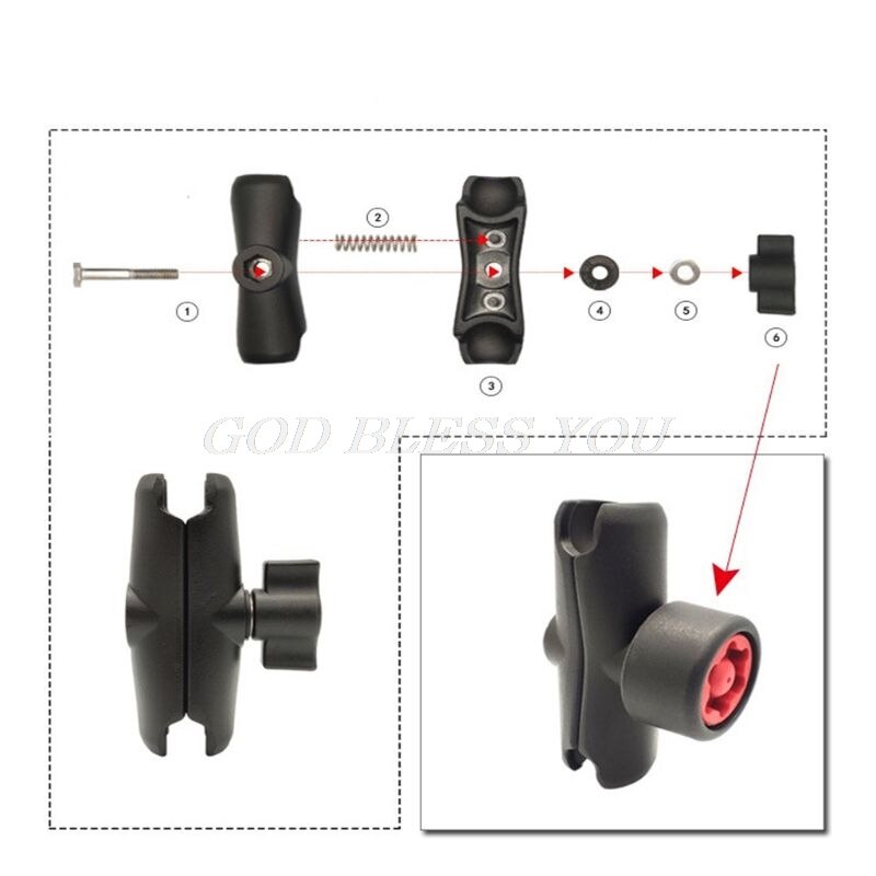 Anti Diefstal Pin-Lock Beveiliging Knop Sleutel Voor Ram Mount 1 &quot;Arm Socket Telefoon Houder