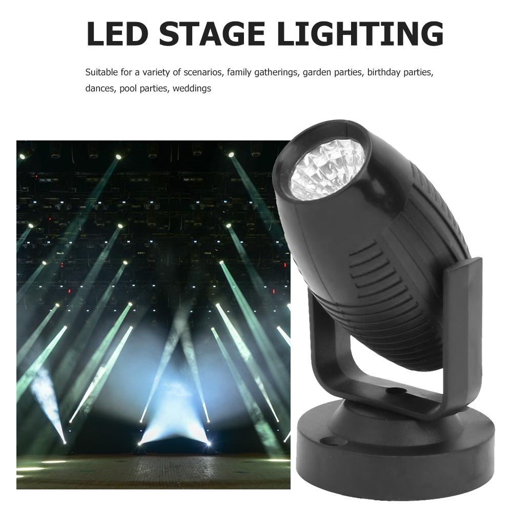 85-265V LED Stage Spotlight Effect 60 Degree KTV Bar Party Spot Lamp Black Shell