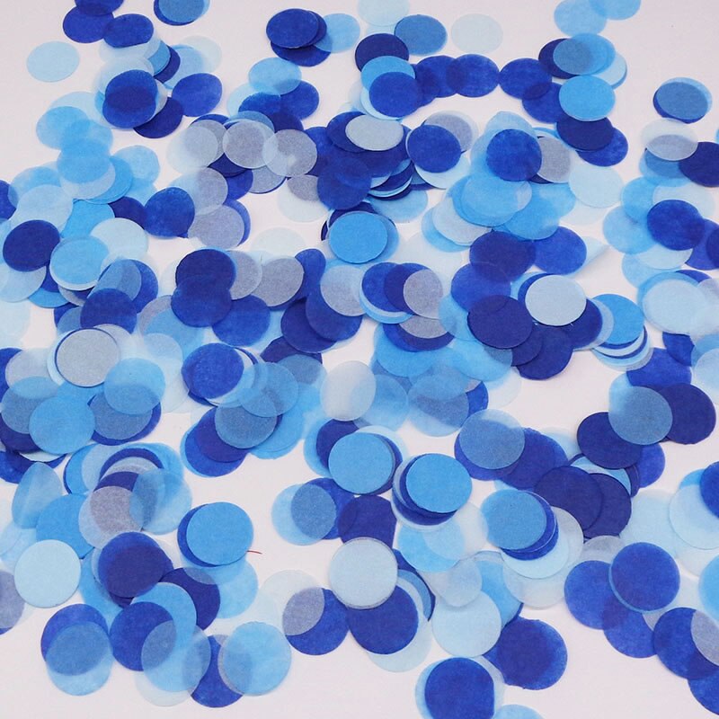 15 g/paczka okrągłe papierowe konfetti mieszane kolor koła kropki tkanki na jasne balony wydarzenie Baby Shower ślubne dekoracje na przyjęcie urodzinowe: Nautical