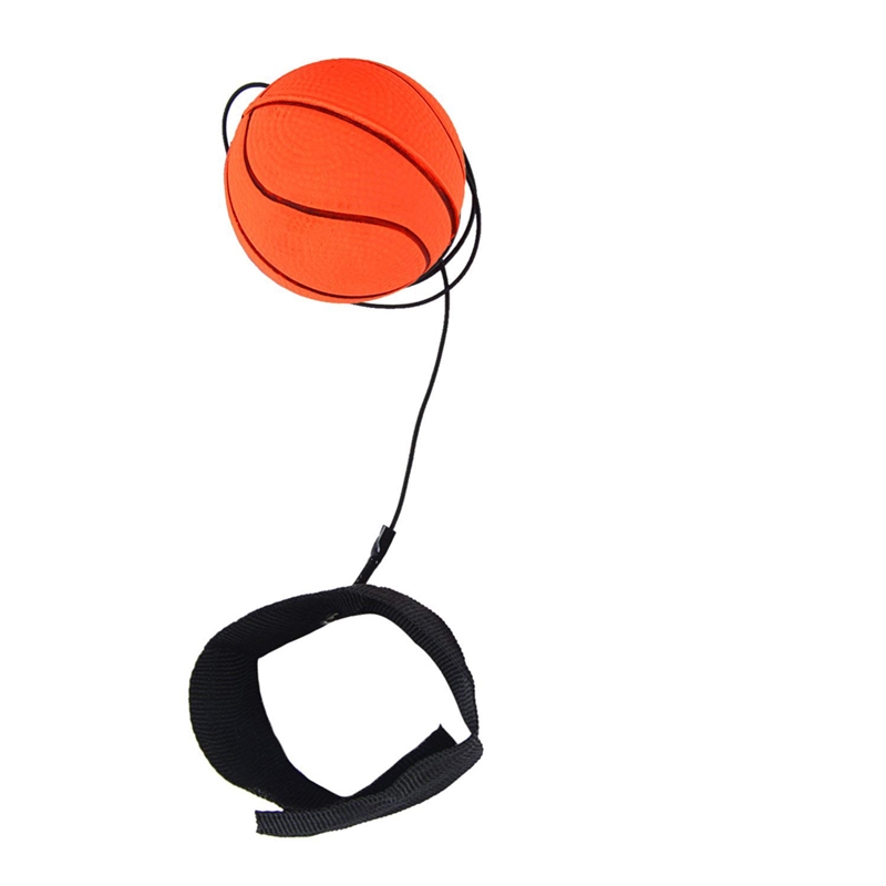 Armbånd elastisk gummikugle håndled træning hånd finger stivhed lindring håndled hoppebold til børn hoppende bold: Orange