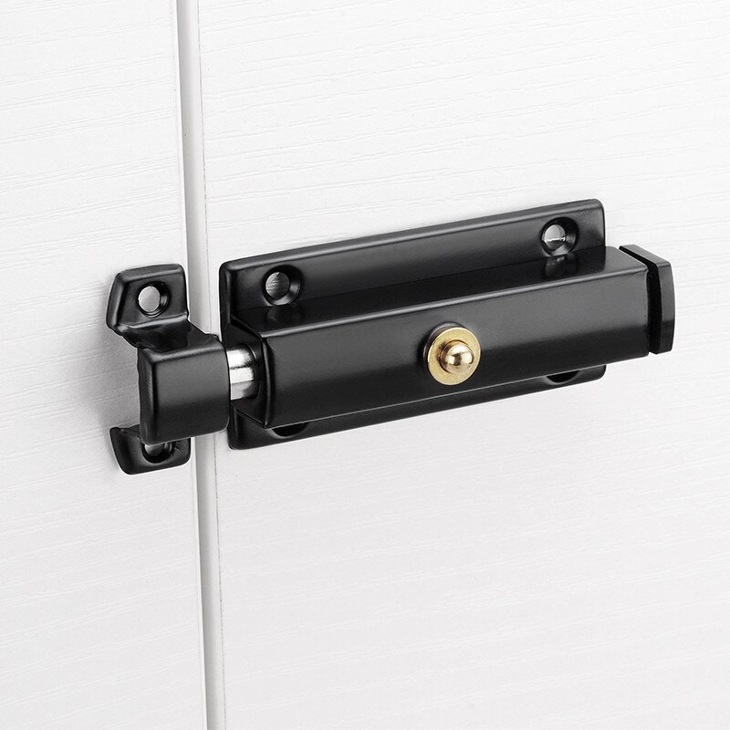 Stainless Steel Spring Loaded Door Latch Bolt Brass Push Release Button Old-fashioned Automatic Spring Latch Lock