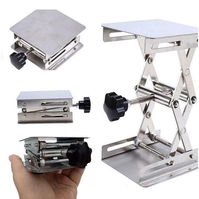 Rvs Verstelbare Lab Stand Tafel Rack Schaar Lab-Lift Lifter Voor Science Experiment 10X10 Cm Houtbewerking bankjes