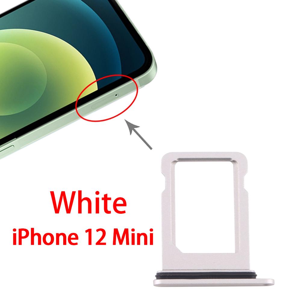 SIM Card Tray for iPhone 12/12 Mini: 12 Mini(White)