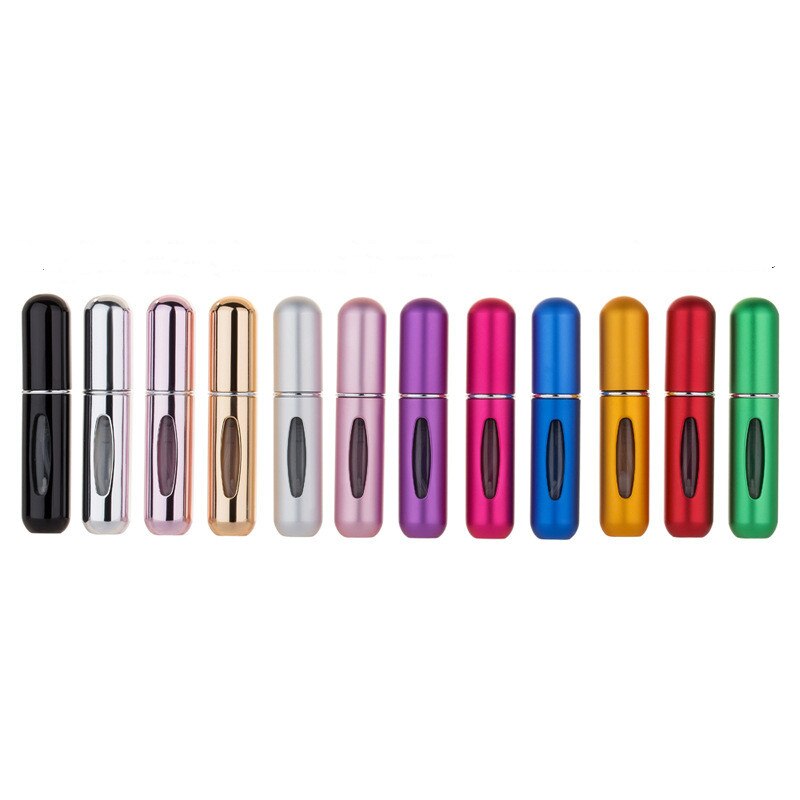 Mini flacon de parfum rechargeable par le bas, 1 pièce, 5ml 6ml, tête de presse, Portable, voyage, petit échantillon, flacon vaporisateur liquide