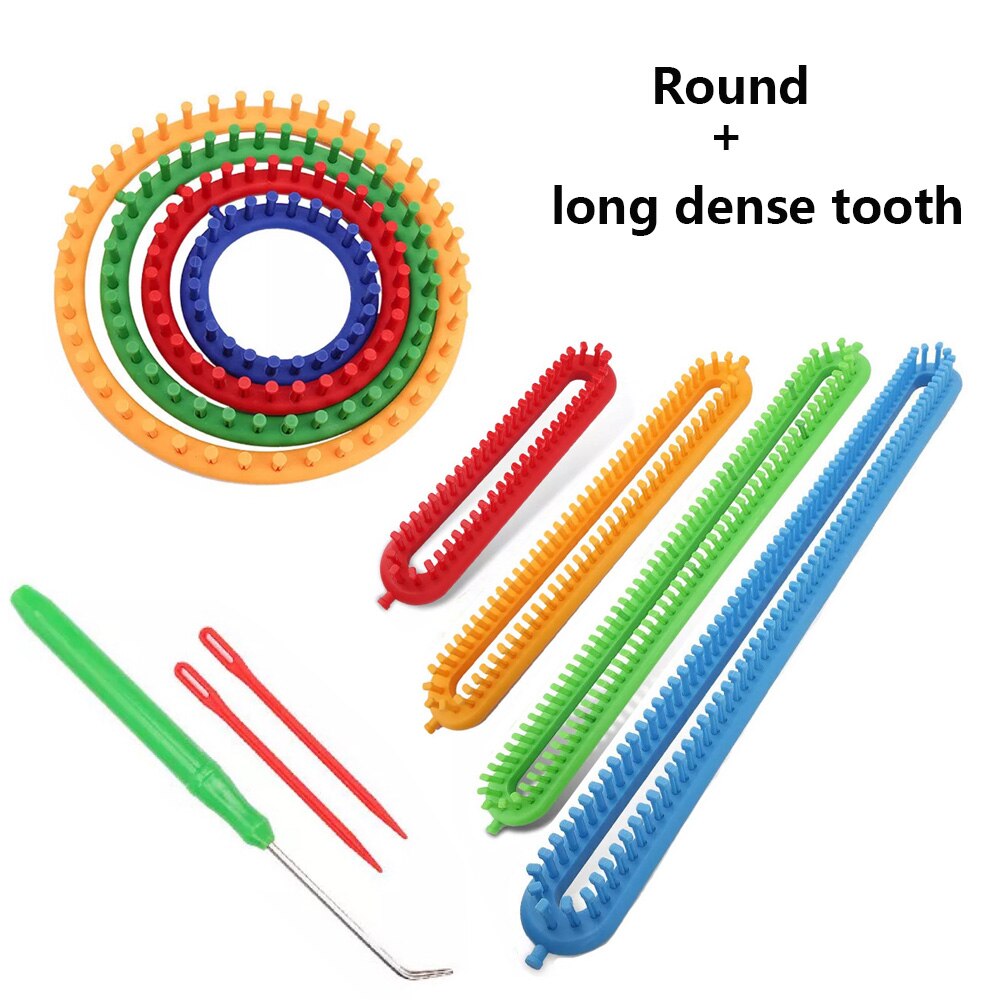 Knitting Machine Sewing Material Accessories Loom Needlework Kit Tools Circular To knit Weaving Handmade Scarf Sock Suture DIY: Round and dense