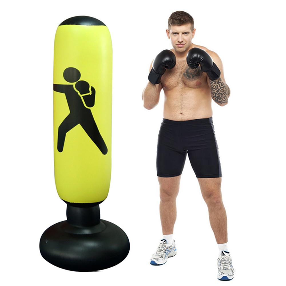 1.6M Inflatable Boxing Column Training Exercise Fitness Decompression Hitting Thickening Foldable Easy to Move Fitness Equipment