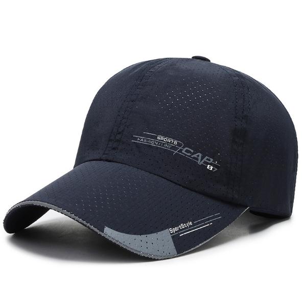 Zonnehoed  gs008 outdoor snel drogende sportpet ademende hardlooppet voor bergbeklimmen heren dames uv-bescherming zonnekap: Blauw