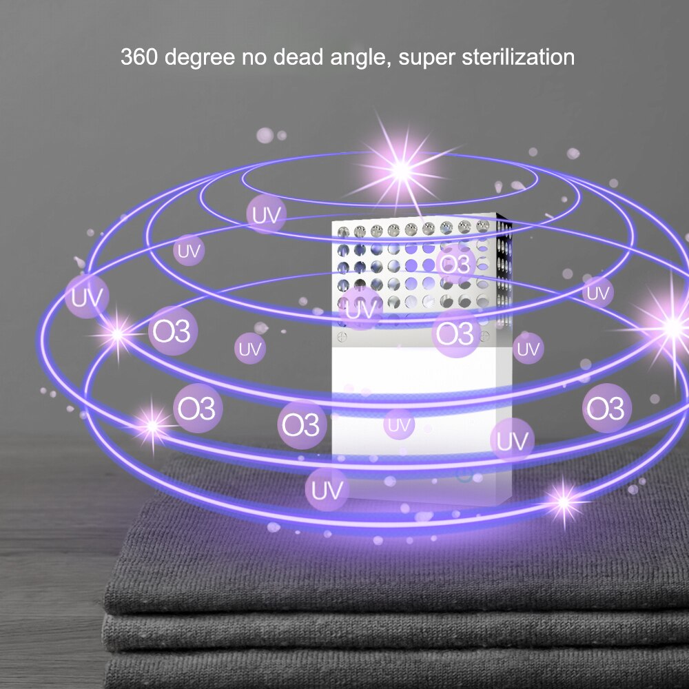 2 IN 1 Mini Car Air Purifier Ozone Generator 10mg 5V Ozone Machine Stainless steel Air cleaner UVC Sterilizer Formaldehyde Remov