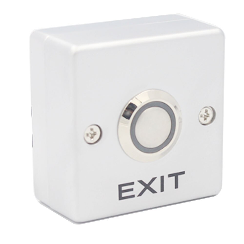 Backlight Zinc Alloy Gate Door Exit Button For Door Access Control System Door Push Exit Release Door Opener Button