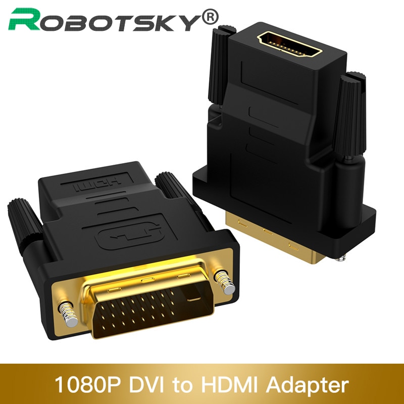 1080P Hdmi Female Naar Dvi 24 + 1 Male Adapter Kabel 24K Vergulde Dvi Naar Hdmi Converter voor Pc Monitor Projector
