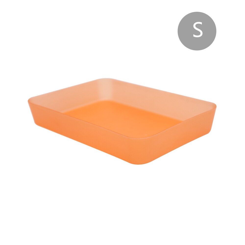 Verstelbare lade keuken bestek verdeler make-up opbergdoos thuis organizer thuis opslag organisatie rekken lade box: Sinaasappel s