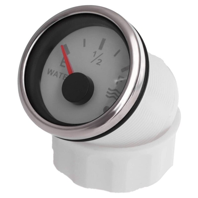 Jauge de niveau d'eau 52mm 0-190 Ohm, commutable 240-33 Ohm, compteur de niveau de réservoir d'eau, étanche, pour voiture, bateau avec alarme