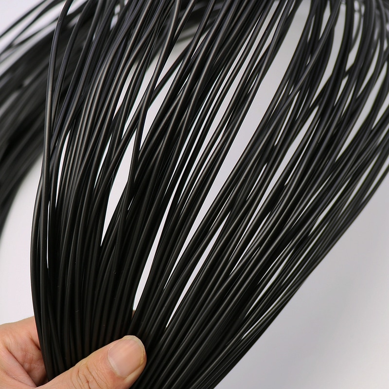2.5mm 500g pe rotting svart vävmaterial cirkulär rotting syntetisk plastrotting