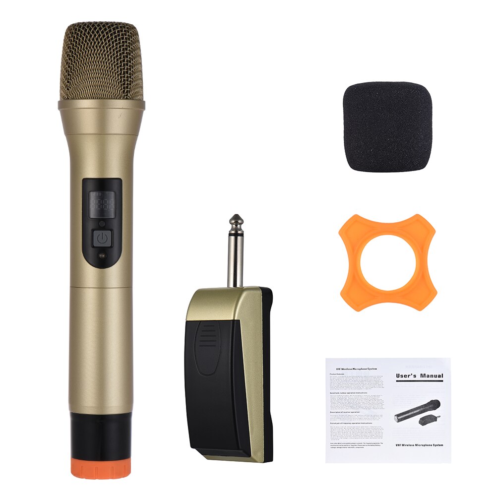 Uhf Handheld Draadloze Microfoon Mic System 48 Kanalen Voor Karaoke Toespraak Home Entertainment