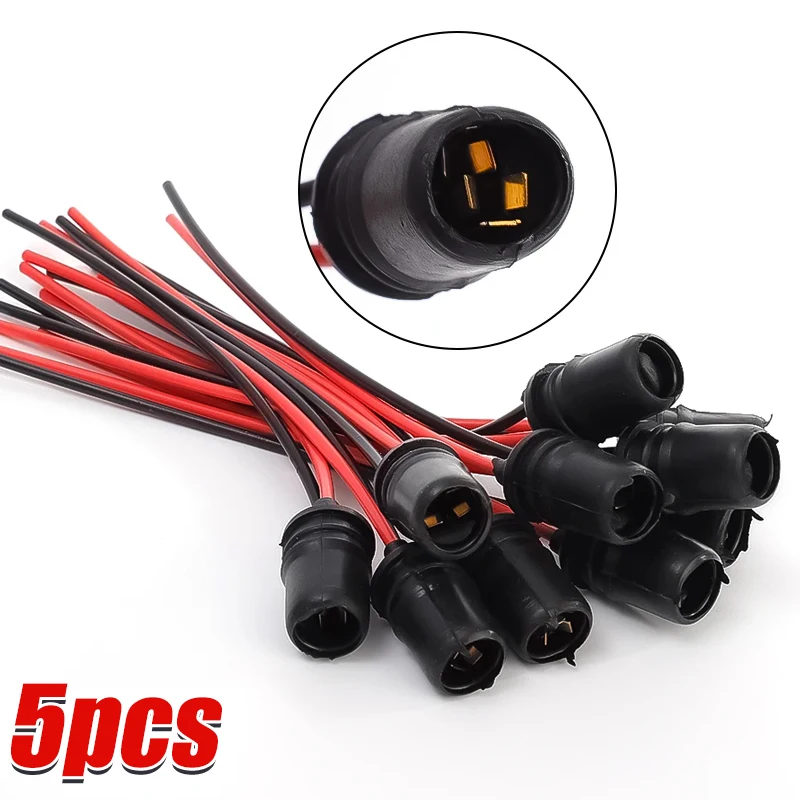 1-10 stücke T10 W 5W Auto Perücke Gloeilamp Buchse Stecker für Houder Verlengstuk LED Lampe Lampvoet Houder perücke Basis Gloeilamp Stecker: Silber