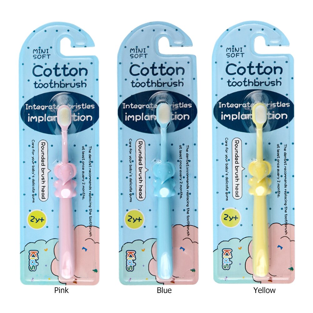 Kids Tandenborstel Cartoon Olifant Zachte Haar 2-10Y Kinderen Baby Training Tandenborstels Meisjes Jongens Kids Dental Care Tandenborstel