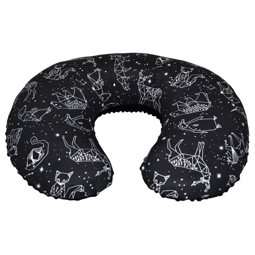 Minky-funda para almohada de dibujos animados para bebé recién nacido, funda para almohada de lactancia, funda para almohada