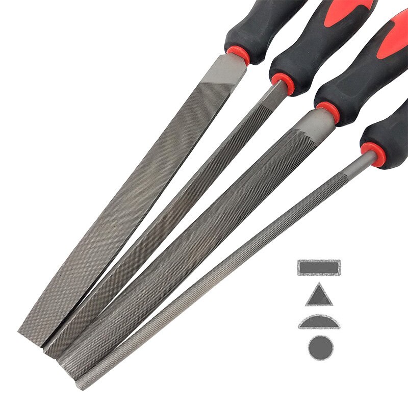 17 Piece Metal File Set Forged Steel Files for Metal and Wood File Applications Includes Round, Half Round, Diamond, Flat, Tripl