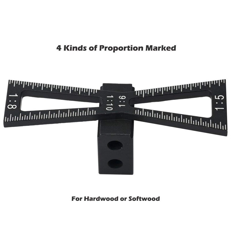 Zwaluwstaart Marker, Zwaluwstaart Markering Gauge Met Schaal, Zwaluwstaart Jigs Hand Cut Gewrichten Zwaluwstaart Guide Tool, zwaluwstaart Sjabloon Voor Woodw