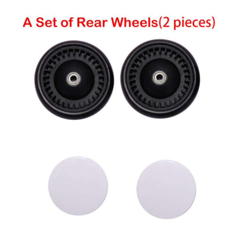 BABYYOYA Baby Strollers Front Wheels Pushchair Back Rubber Wheel Kids Yoya Pram Stroller Accessories For Carriage with tools: 2pcs back wheel