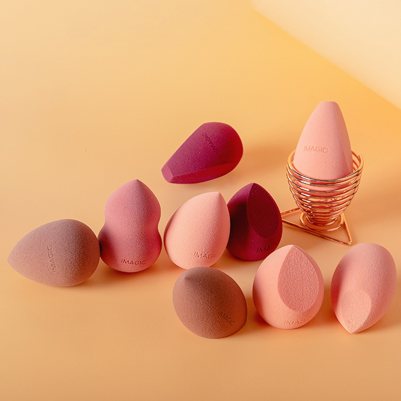 Imagic ovo seco e molhado não-látex, água de imersão torna-se maquiagem base cosmética esponja beleza pó