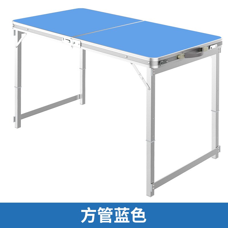 Folding table Camping Kitchen Table roll Ultra light foldable Outdoor Aluminum Mini Lightweight Tables folding: Blue