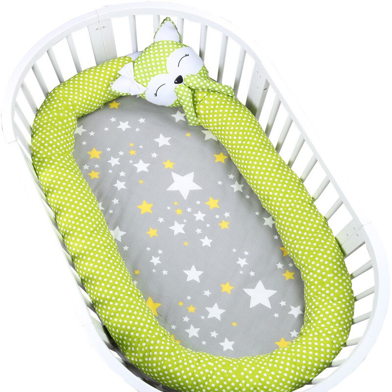 330 CM Baby Bed Bumper Voor Pasgeboren Baby Cot Protector Beddengoed Babykamer Decoratie Katoenen Baby Wieg Bumpers