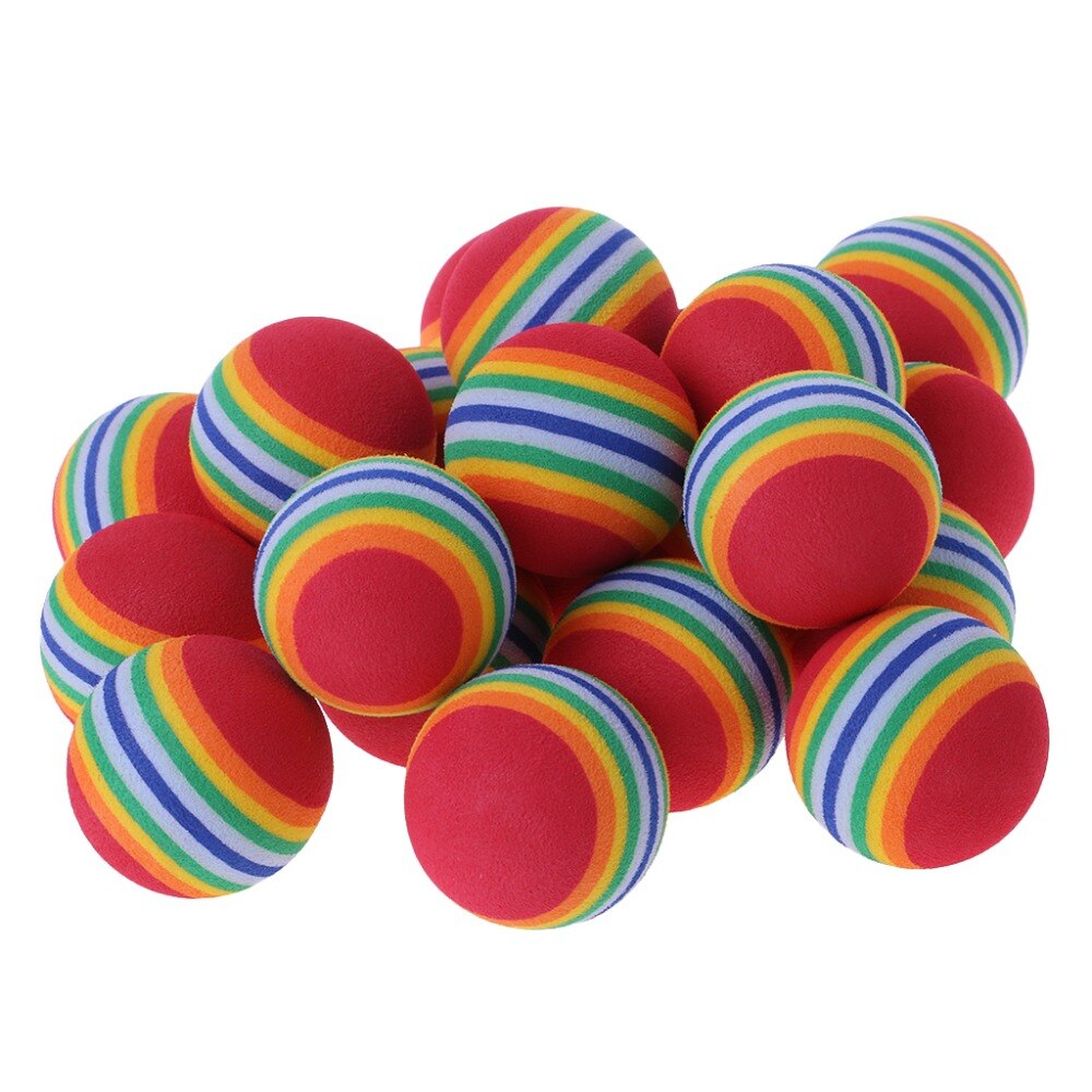 20pcs Sponge Indoor Practice Golf Balls Training Ball Dia.40mm