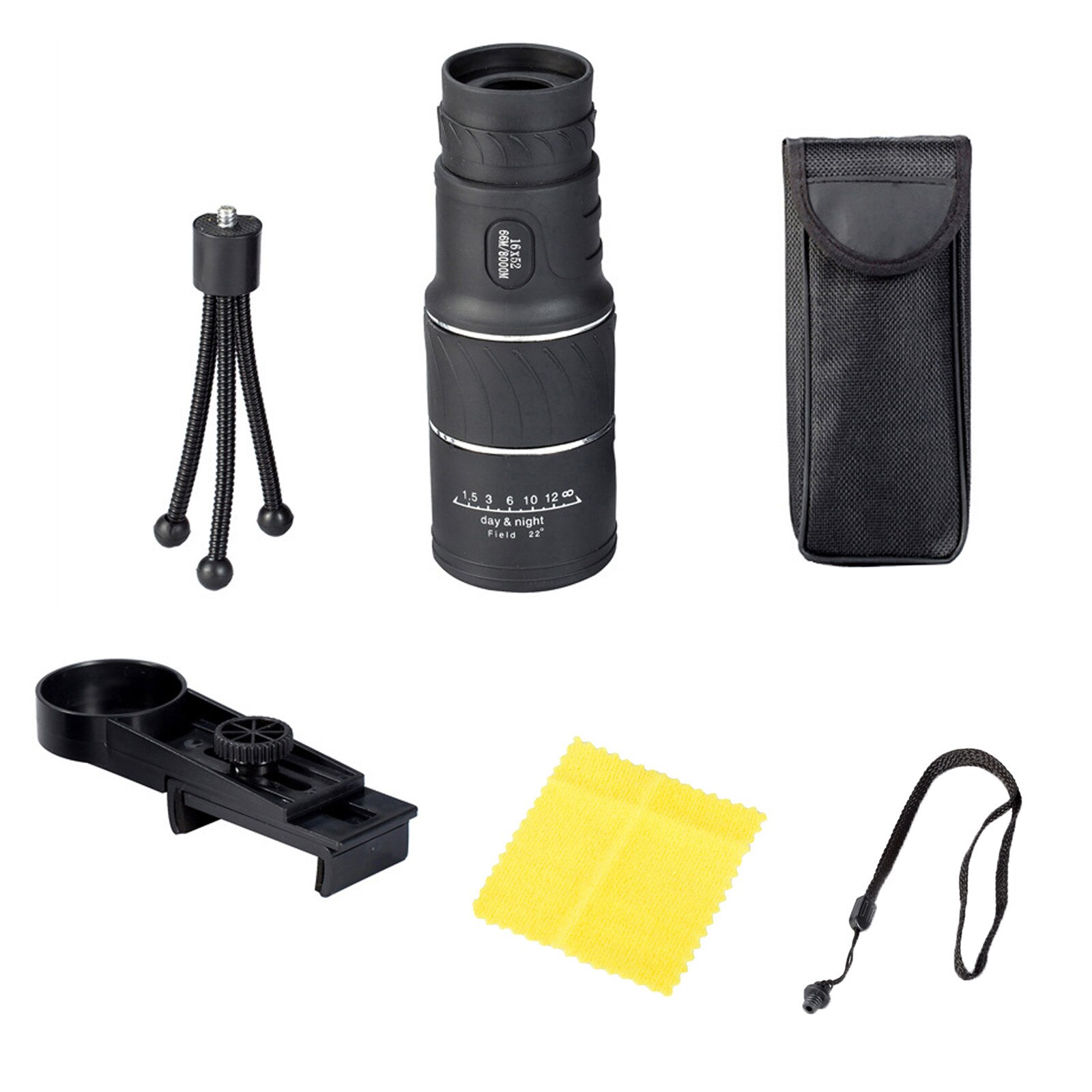 Telescope Day Low Night Vision Monocular Telescope 16x52 Monocular Dual Zoom HD dual tone Telescope Телескоп