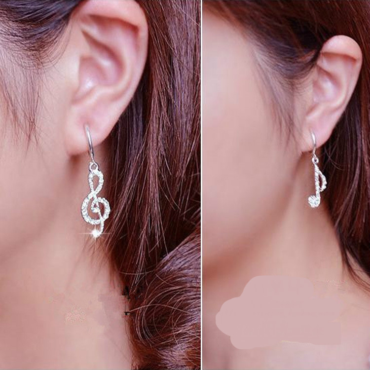 Punk Oorbellen Geometrische Merkt Muziek Asymmetrische Lady Oorbellen Sales Bruiloft Oorbellen
