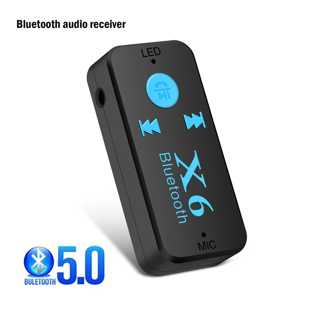 Bluetooth 5.3 Ontvanger Zender 2 In1 Draadloze Audio Adapter 3.5Mm Aux Adapter Voor Auto Muziek Hoofdtelefoon Luidspreker Handsfree: Rood