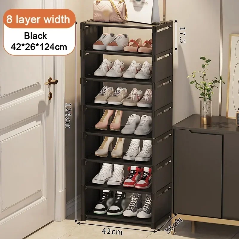 Korridor Abdeckung Stehende Garderobe Schuh Organizer Schuh Schrank Lagerung Schmale Kleine Schuhmacher Schuhregal KleiderbüGel Schuhregal: MULTI