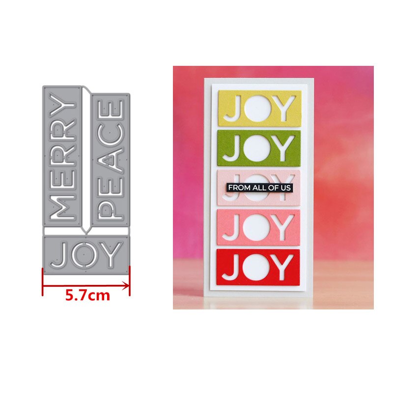 Rectangle Frames Scenes Rainbow Words Phrases Metal Cutting Dies Pond Stencil DIY Card Crafts Scrapbooking Template dies