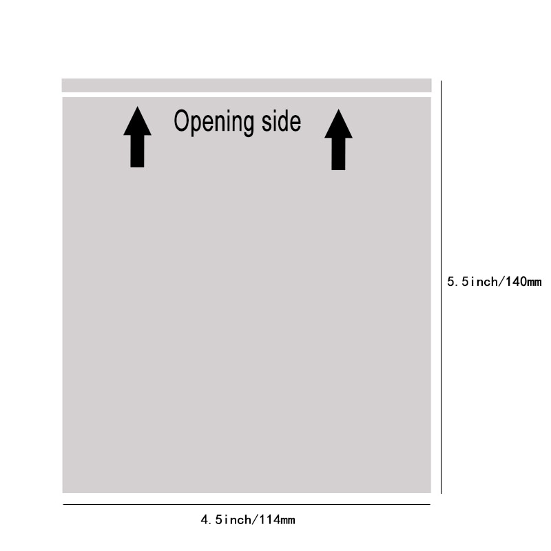 Enveloppe transparente avec facture, étiquette d'expédition, auto-adhésive, 50 pièces, 4,5x5,5 7x10
