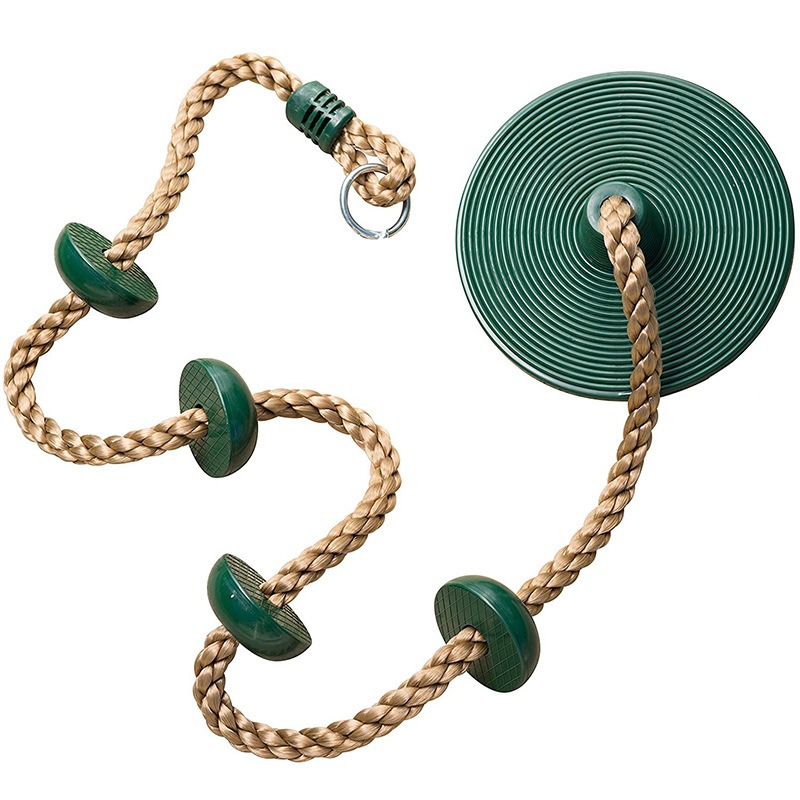 Outdoor sports kindergarten climbing toys disc swing seat climbing rope backyard outdoor rings swing climbing equipment toys