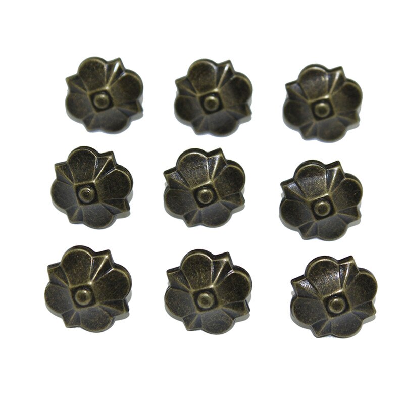 50 stk 20*23mm vintage paraply firkløver negle dekorative stifter studs trækasse sag møbel søm pushpin
