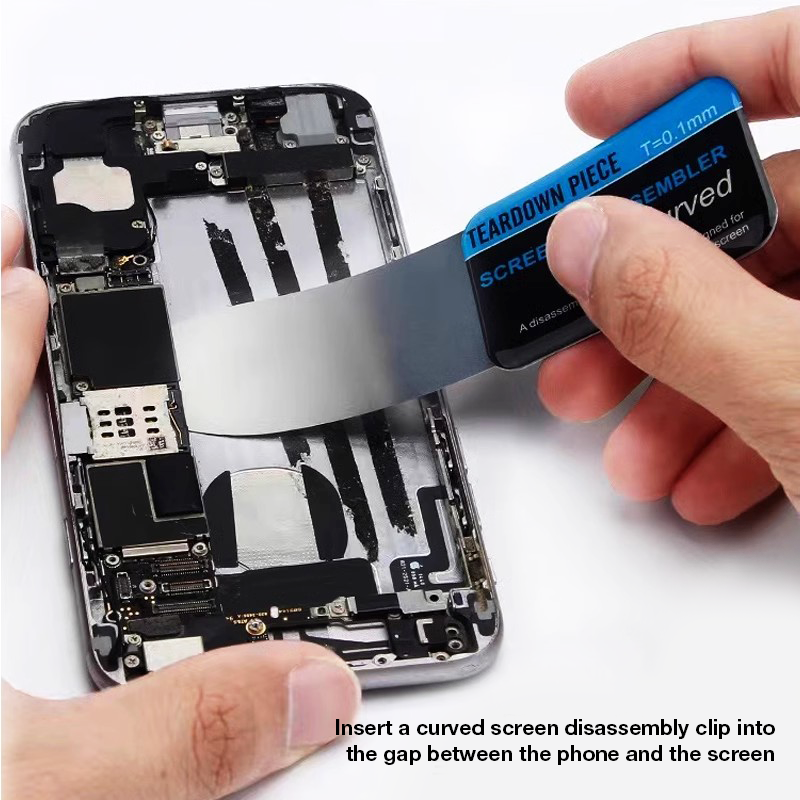 Metall bändverktyg för handöppning flexibel stålkofot för iphone ipad ipod mobiltelefon surfplatta demonteringsverktyg för reparation