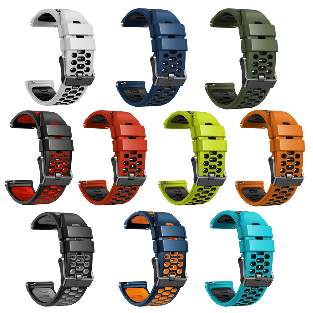 Correa de silicona de 24mm para TicWatch Pro 5, accesorios de repuesto para pulsera TicWatch Pro 5
