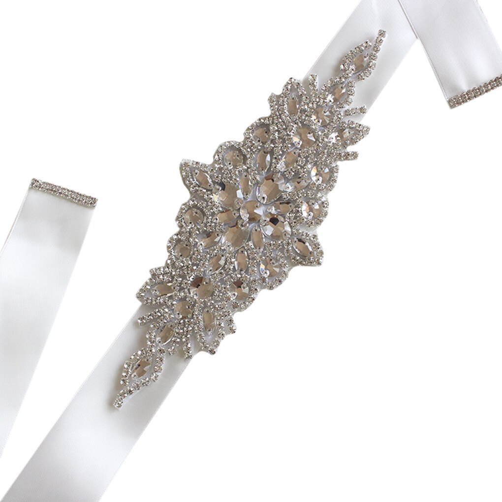 Ceinture femme cristal mariage ceintures Satin strass robe de mariée ceinture accessoires de mariage ruban de mariée ceinture ceinture: NO.2