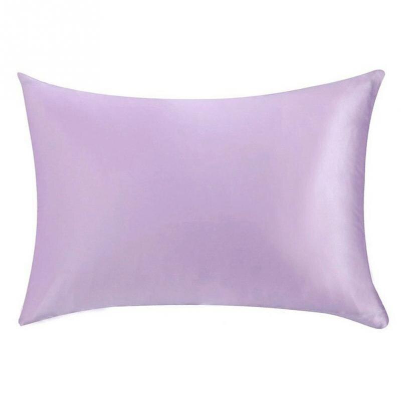 100%  moerbei zijden kussenslopen bovenste kussensloop 1 pc kussenslopen zijden kussenslopen 51cm x 76cm 13 kleuren om uit te kiezen 8: Lichtpaars