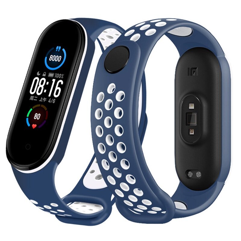 Strap für Xiaomi Mi band 6 Armband Sport Silikon Miband4 miband 5 Handgelenk Band gürtel Ersatz Armband für Mi band 4 3 5 6: XXL / SAND ROSA