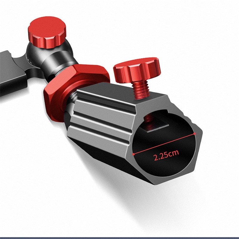 Fiskestangholder aluminium magnesiumlegering universell 360 justerbar snapp rask fiskestol stativ stativ fiske tilbehør