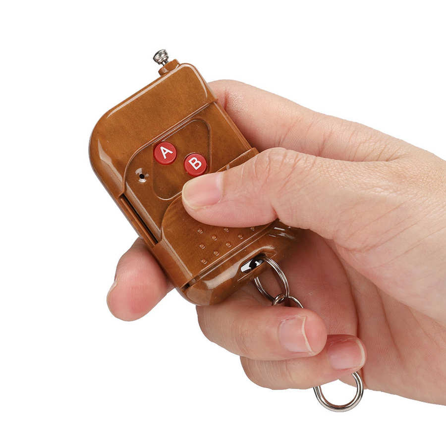 AC85-250V 2 Channel ABS Remote Control Switch Receiver with 2 Transmitters Kit