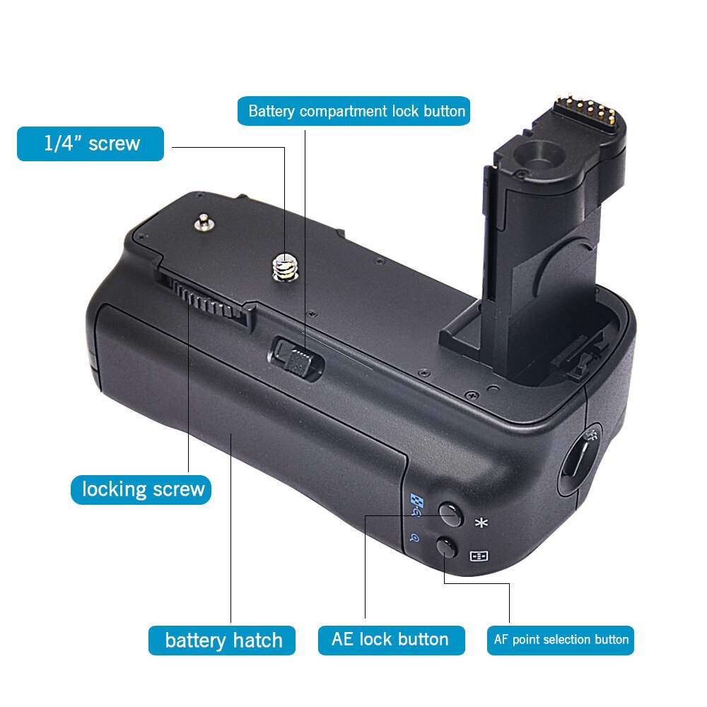 Mcoplus – poignée de batterie verticale BG-40D, pour appareil photo Canon EOS 20D 30D 40D 50D as BG-E2N BG-E2