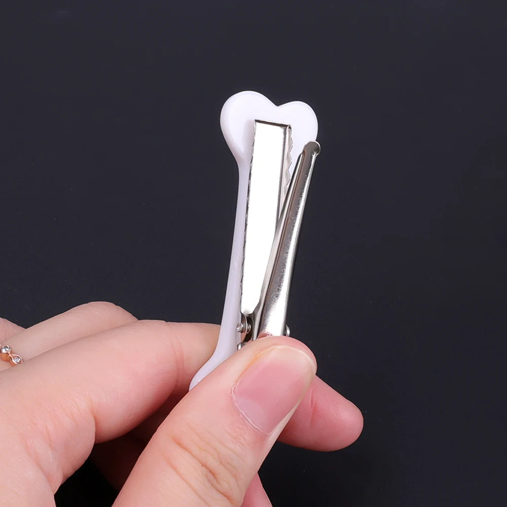 Pinza para el pelo de hueso blanco, horquilla bonita de dibujos animados Y2k, Clip para el volumen del cabello a la , pasadores de horquillas pequeñas, accesorios creativos para el cabello 2025