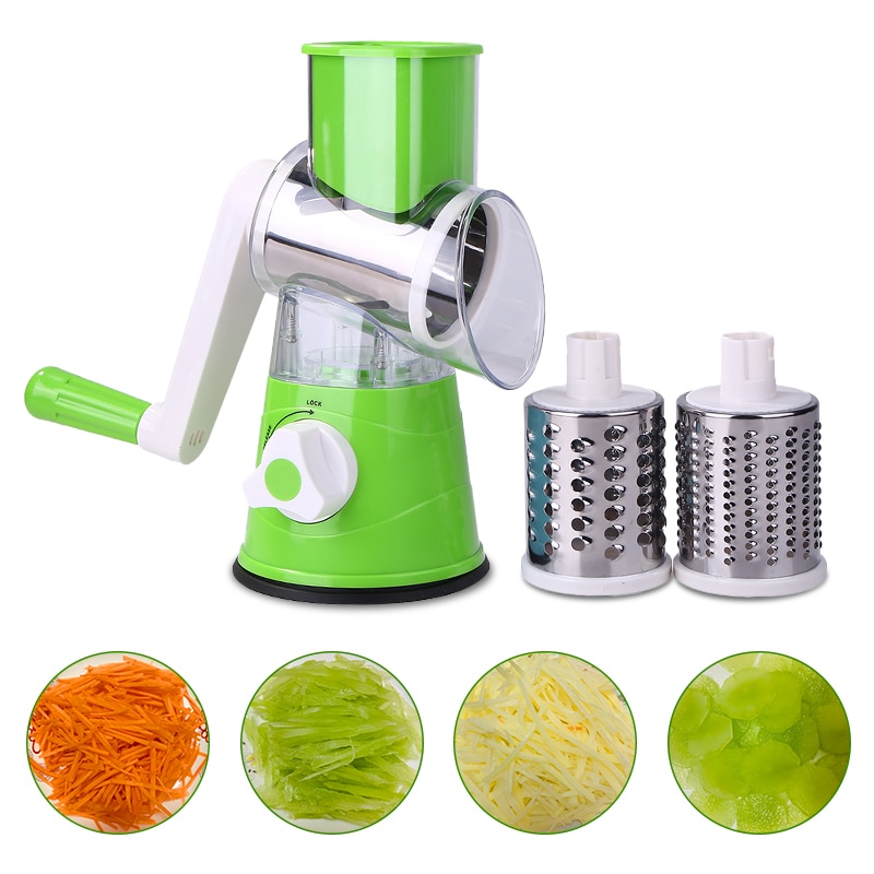 Multifunctionele Handmatige Groente Fruit Cutter Aardappel Versnipperen Rasp Rvs Ronde Slicer Keuken Accessoires Koken Tool