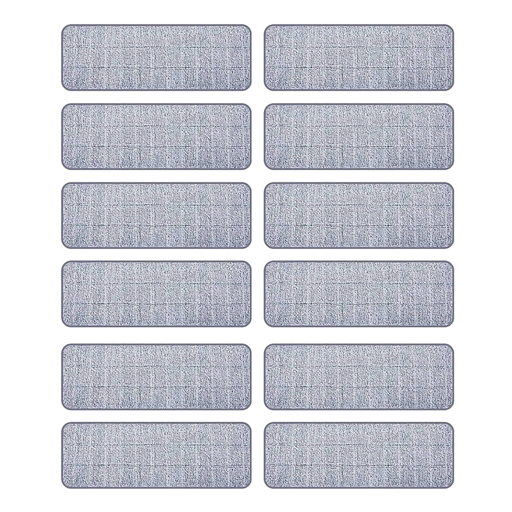 Microfiber Cleaning Pads Reusable 12.99x4.72inch Mop Pad, Replacement Heads for Wet or Dry Floor Cleaning and Scrubbing