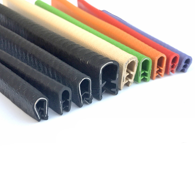 1M U-shaped Clamp Iron Rubber Edge Sealing Strip Bridge Cable Tray Iron Sheet Stainless Steel Plate Edge Protection Mouth Strip