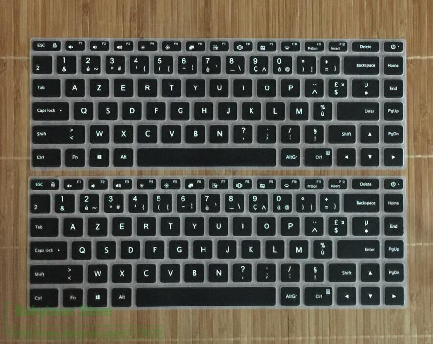 Powforward Franse clavier azerty Silicone Laptop Keyboard Cover Voor Xiao mi mi notebook pro 15 15.6 skin protector Film Francaise