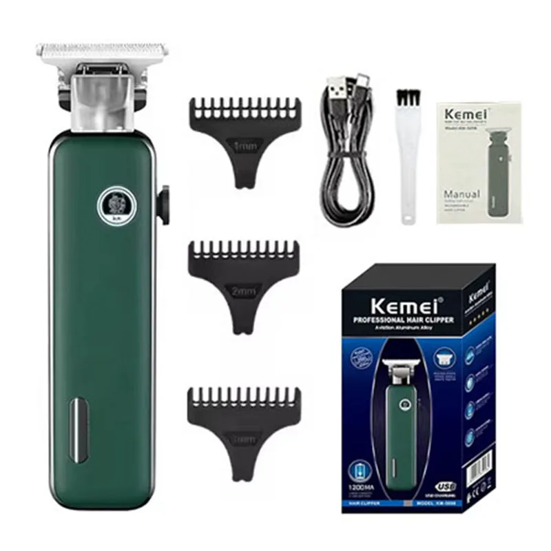 Kemei KM-2027 KM-5098 Professioneller Haarschneider und Bartschneider Neues USB wiederaufladbarer Rasierer für Männer Elektrische Haarschneidemaschinen: Orange